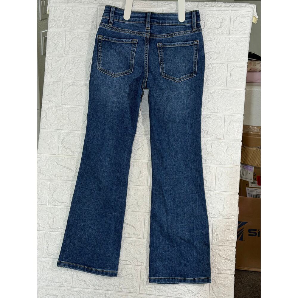 Jumping Beans Girls Size 7 Bootcut Jeans Blue Denim New With Tags - Picture 3 of 4